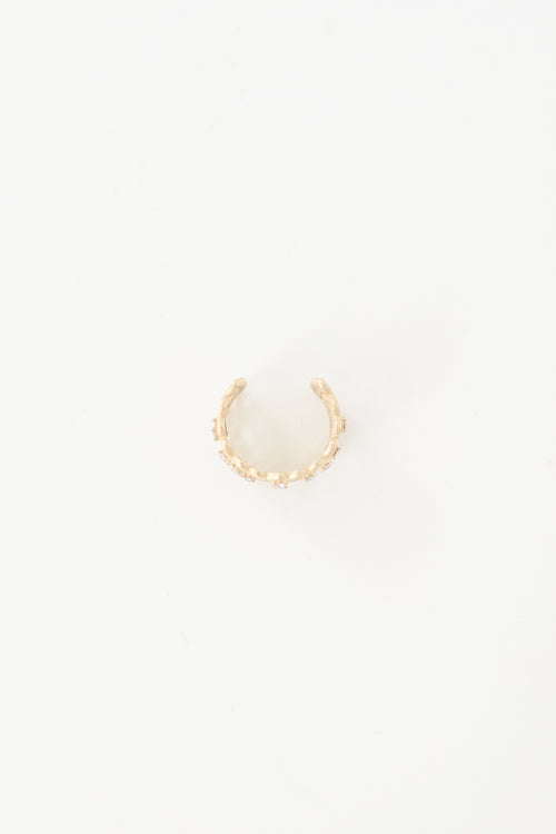 Dior Crystal Cuff Ring