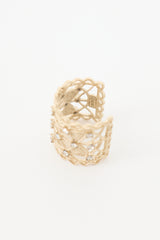 Dior Crystal Cuff Ring