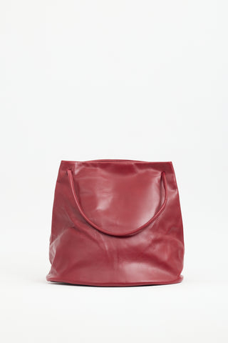 Gabriela Coll Garments Red Leather No. 17 Hoof Tote