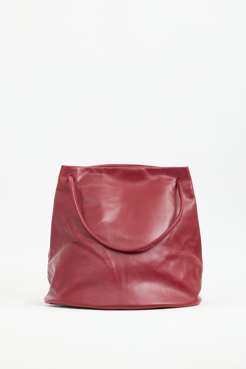 Gabriela Coll Garments Red Leather No. 17 Hoof Tote