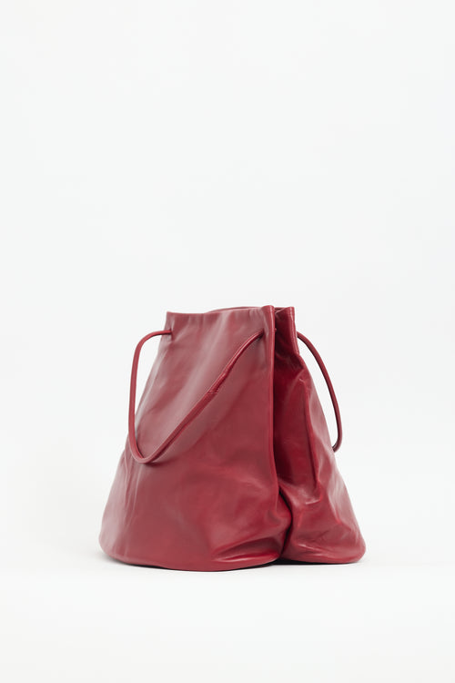 Gabriela Coll Garments Red Leather No. 17 Hoof Tote