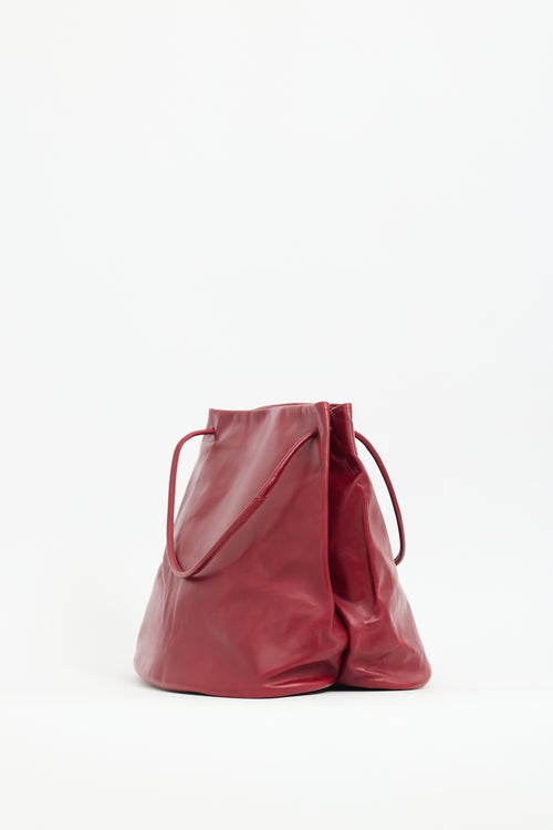 Gabriela Coll Garments Red Leather No. 17 Hoof Tote