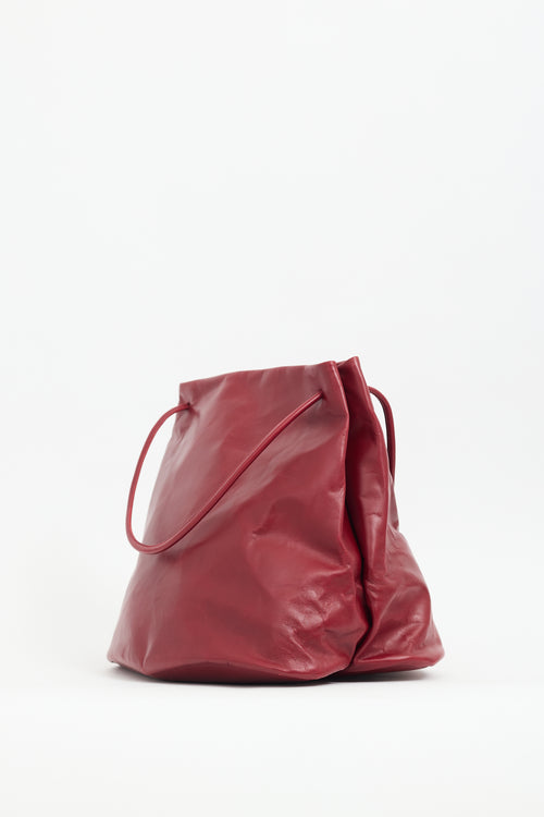 Gabriela Coll Garments Red Leather No. 17 Hoof Tote