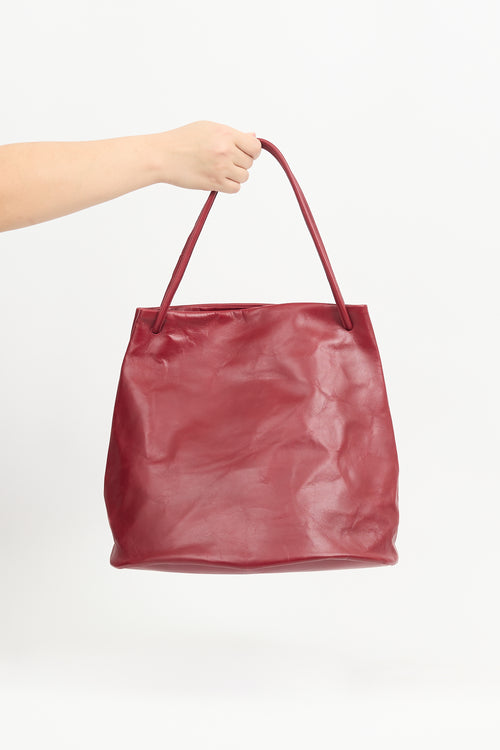 Gabriela Coll Garments Red Leather No. 17 Hoof Tote