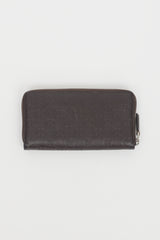Gucci Brown Leather Guccissima Zip Wallet