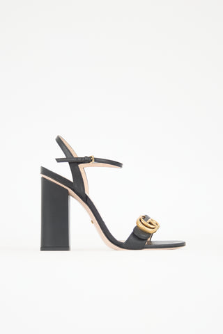 Gucci Leather GG Marmont Sandal