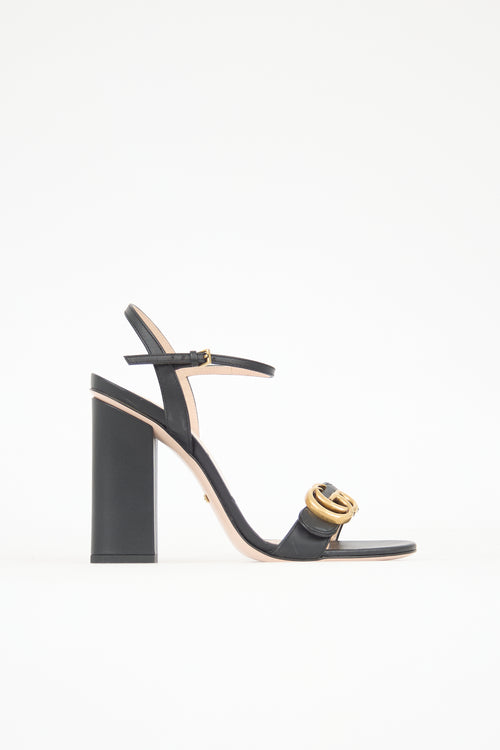Gucci Leather GG Marmont Sandal