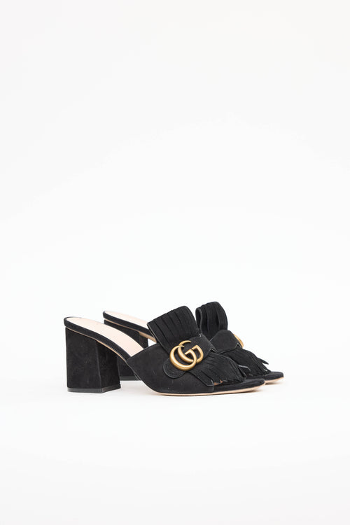 GucciGG Marmont Fringe Mule