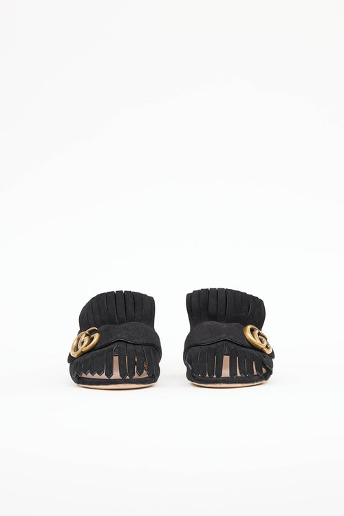 GucciGG Marmont Fringe Mule