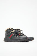 Gucci Leather & Shearling Sneaker
