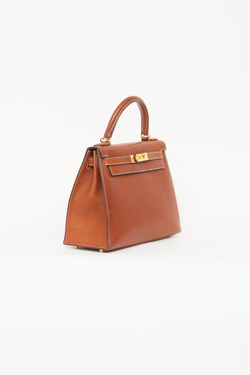 Hermès 2018 Gold Barenia Two-Way Kelly 28 Bag