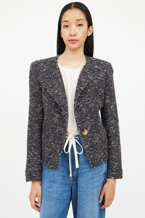 Isabel Marant Étoile Grey & Multi Colour Long Sleeve Jacket