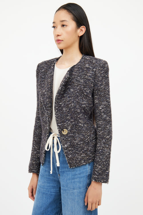 Isabel Marant Étoile Grey & Multi Colour Long Sleeve Jacket