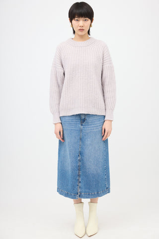 Lauren Manoogian Wool Rib Knit Sweater