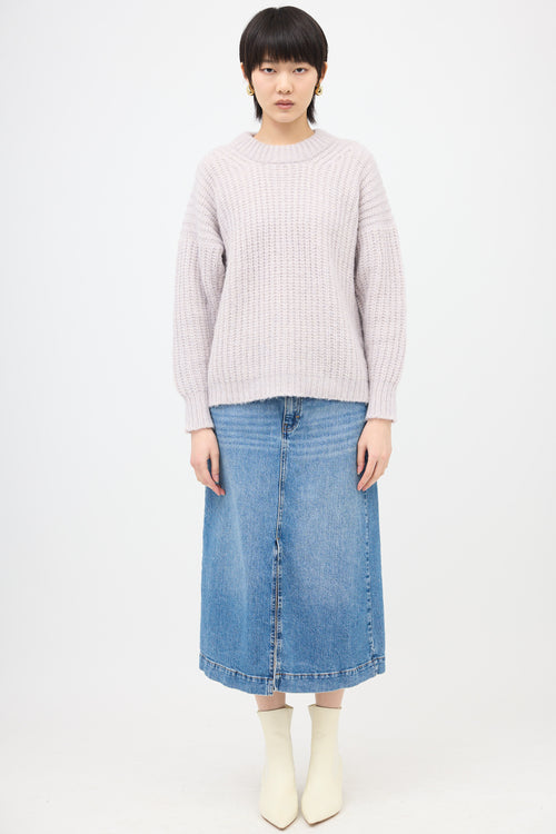 Lauren Manoogian Wool Rib Knit Sweater