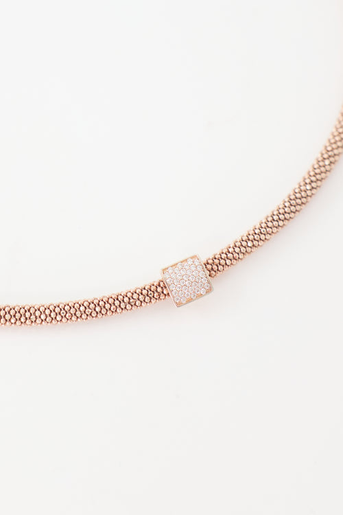 Links of London Rose Gold Effervescence Square Choker