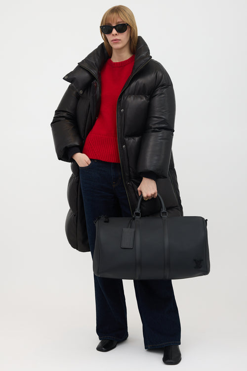 Louis Vuitton Aerogram Leather Keepall Bandouliere 50 Bag