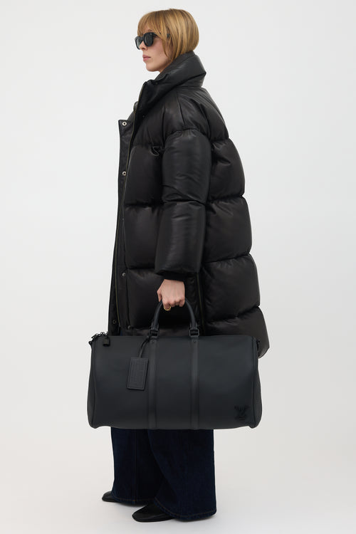 Louis Vuitton Aerogram Leather Keepall Bandouliere 50 Bag