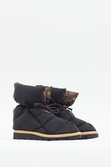 Louis Vuitton Black & Brown Pillow Comfort Ankle Boot