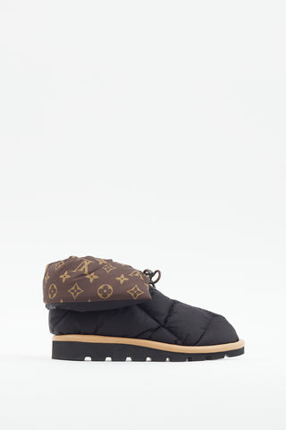 Louis Vuitton Black & Brown Pillow Comfort Ankle Boot