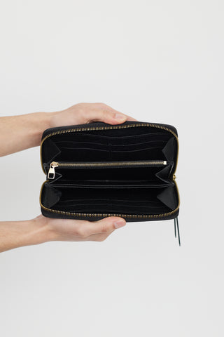 Louis Vuitton Black Empreinte Monogram Leather Zippy Wallet