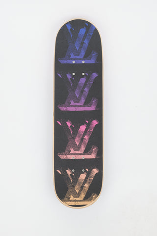Louis Vuitton Black Multi Illusion MNG Skateboard