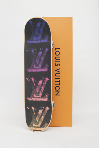 Louis Vuitton Black Multi Illusion MNG Skateboard