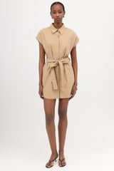 Matteau Poplin Tie Shirt Dress