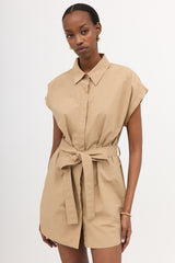 Matteau Poplin Tie Shirt Dress
