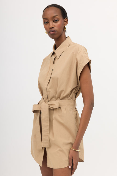 Matteau Poplin Tie Shirt Dress