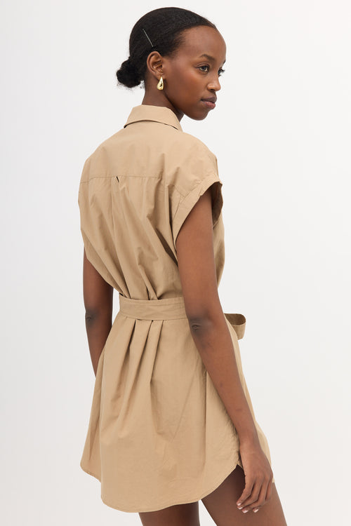 Matteau Poplin Tie Shirt Dress