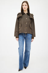 Max Mara Green Hooded Jacket