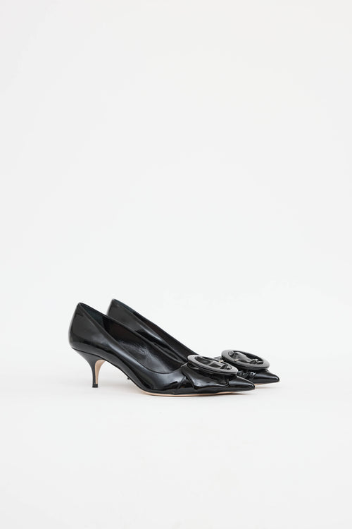 Miu MiuPatent Buckle Pump