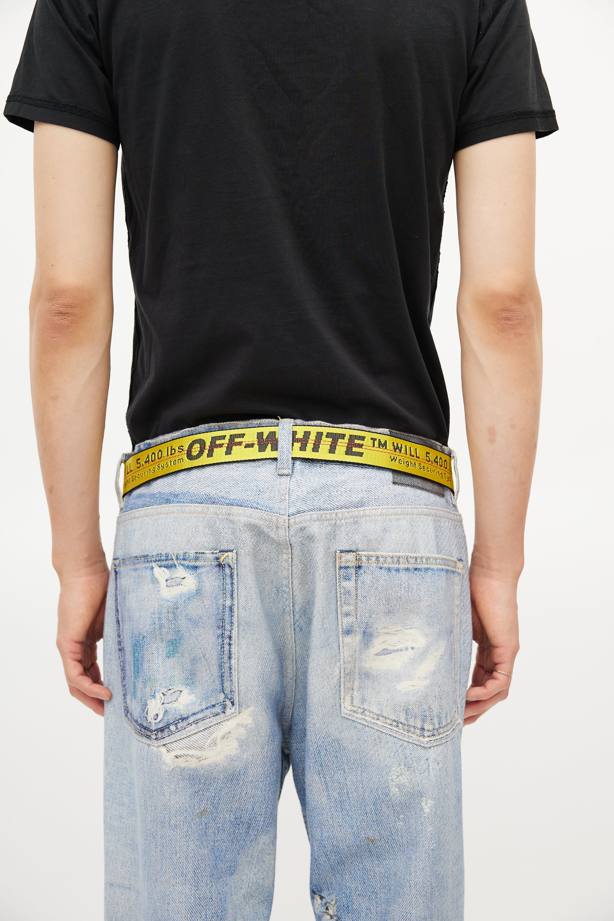 Industrial Belt in Yellow - Off White