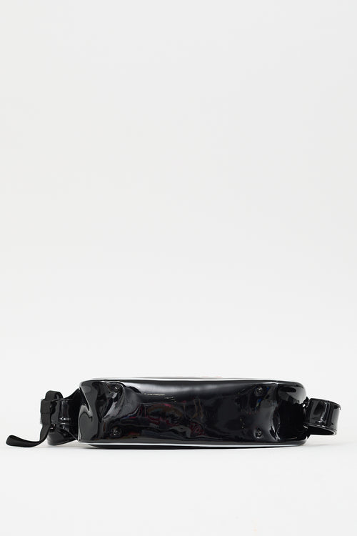 Ottolinger X Puma Black Patent Mini Racer Bag