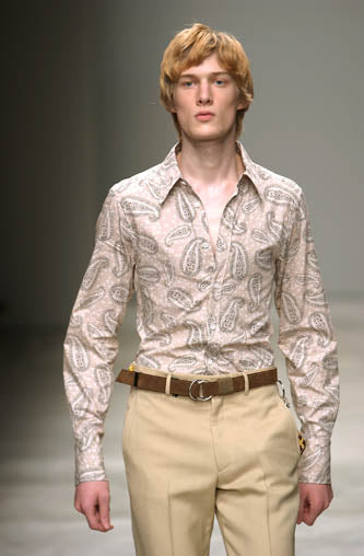 Miu Miu SS 2002 Silk Paisley Shirt