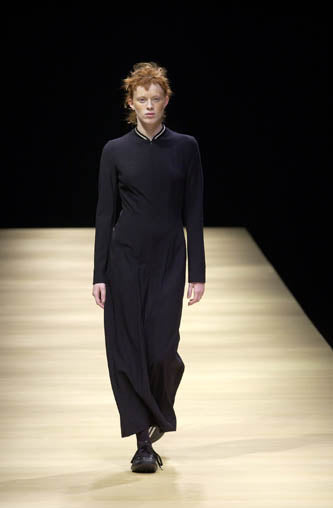 Yohji Yamamoto FW 2001 Wool Zip Front Dress