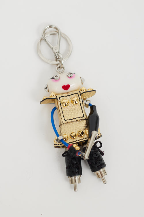 Prada Multicolour Robot Keychain