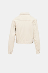 R14 Cropped Rider Denim Jacket
