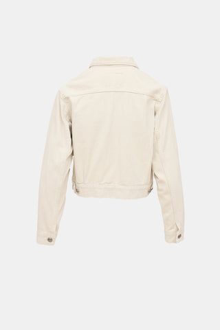 R14 Cropped Rider Denim Jacket