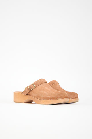 Re/Done Suede 70s Classic Clog