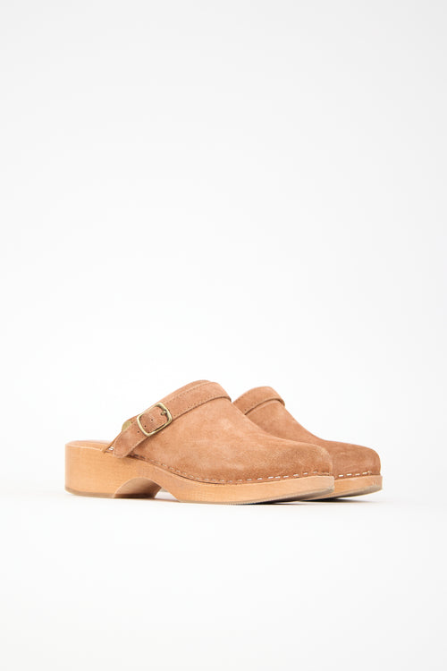 Re/Done Suede 70s Classic Clog