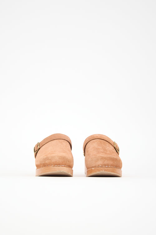 Re/Done Suede 70s Classic Clog