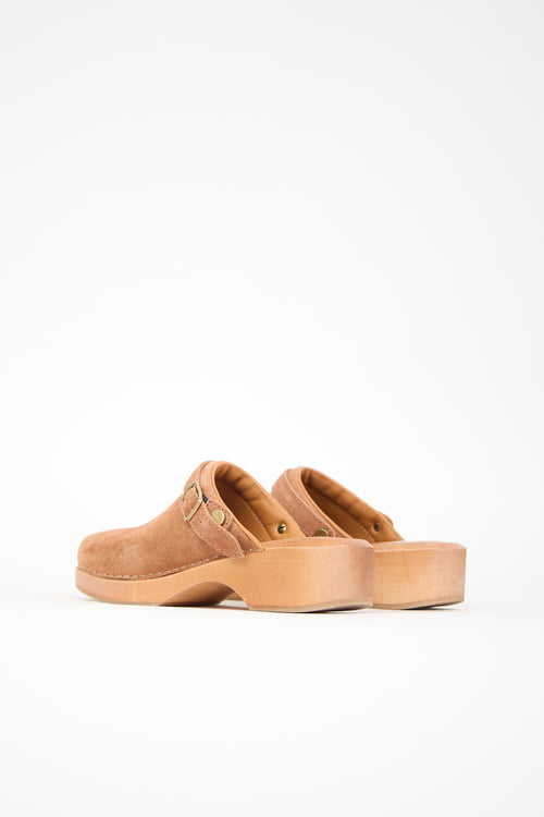 Re/Done Suede 70s Classic Clog