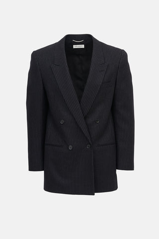 Saint Laurent Wool Pinstripe Blazer