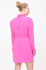 Self-Portrait Twist High Neck Dress