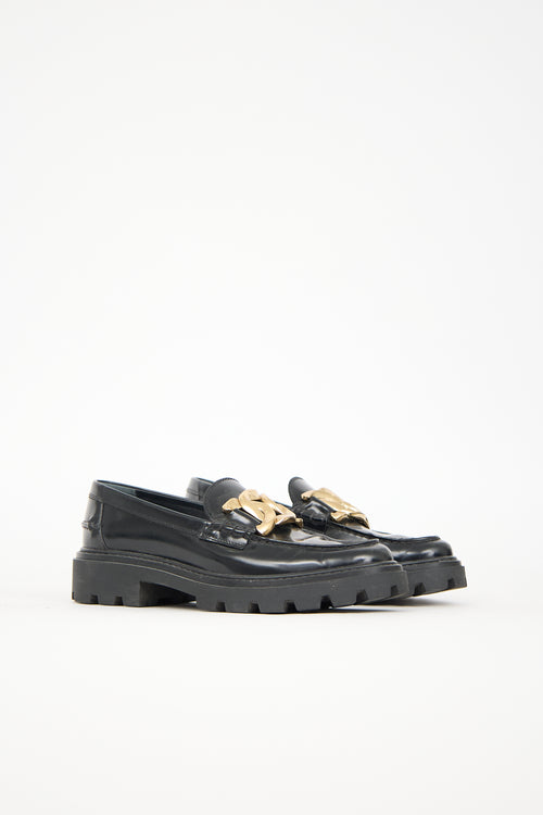 Tod's Leather Gomma Pesante Loafer
