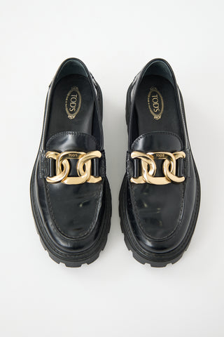 Tod's Leather Gomma Pesante Loafer