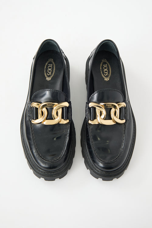 Tod's Leather Gomma Pesante Loafer