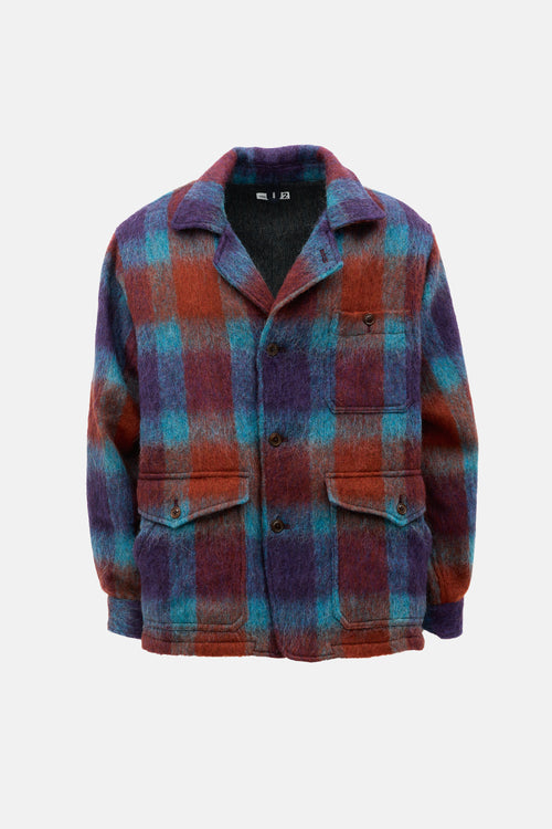 ts(s) Plaid Fuzzy Shirt Jacket